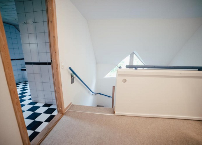 Schiebetür vor der Treppe