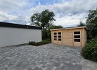 Stellplätze und Fahrradschuppen
