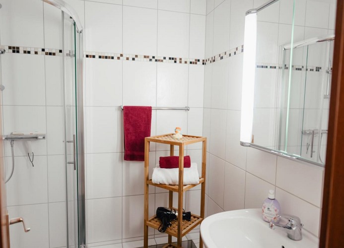 Badezimmer mit Dusche