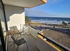 Blick vom Balkon Ostwind und blauer Himmel