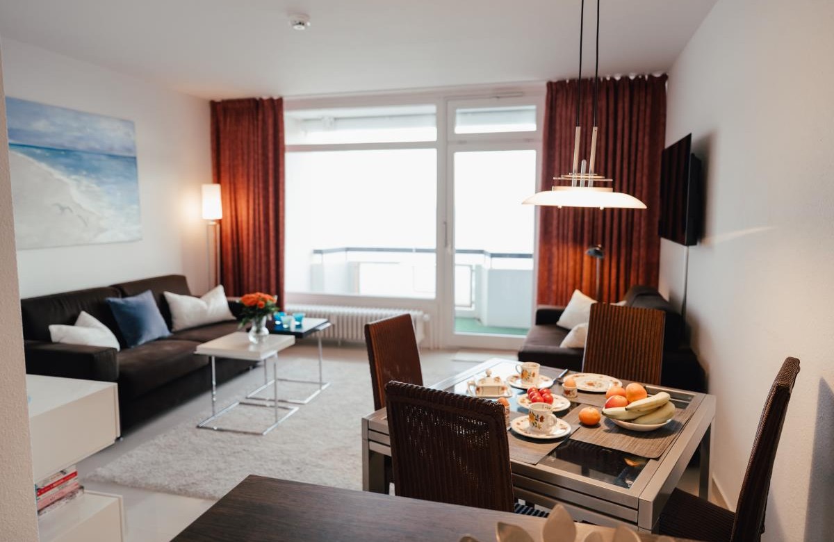 Essbereich im Wohnzimmer