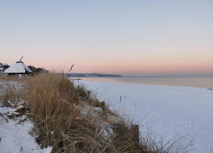 Strand im Winter