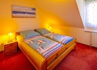 Doppelbet im Schlafzimmer im 1. OG
