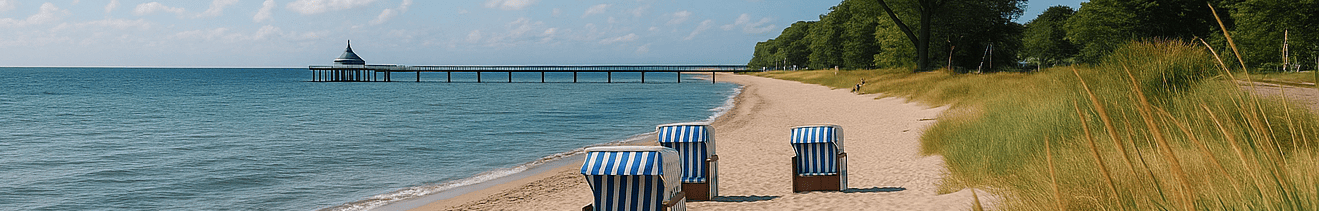 Strandkörbe an der Ostseeküste von Scharbeutz 2